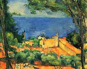 Paul Cezanne L Estaque painting